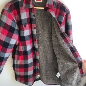 Wrangler Sherpa Lined Plaid Flannel
